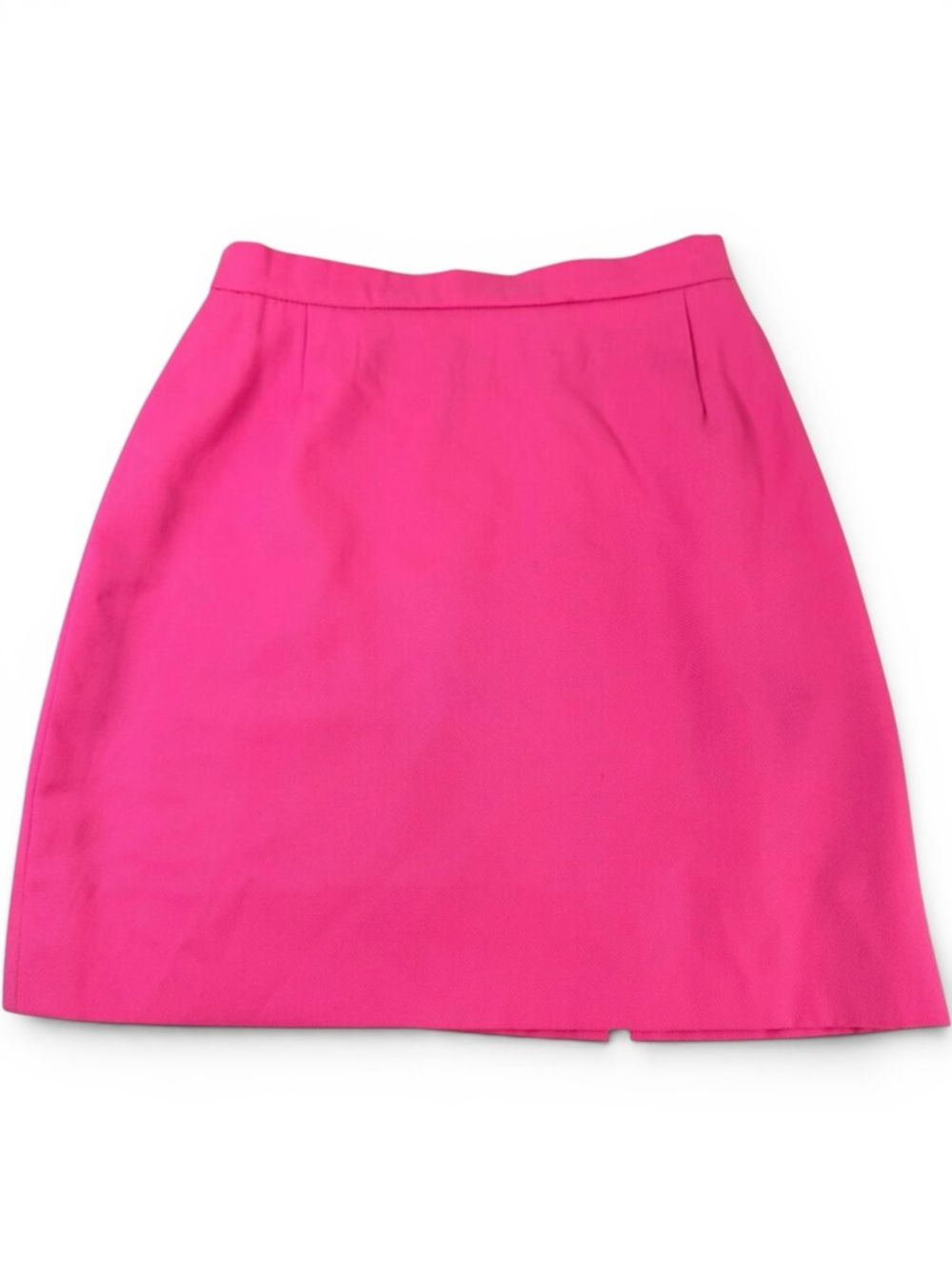 Escada Vinatge Pink Pleated Wool Pencil Mini Skirt Women’s Size 0